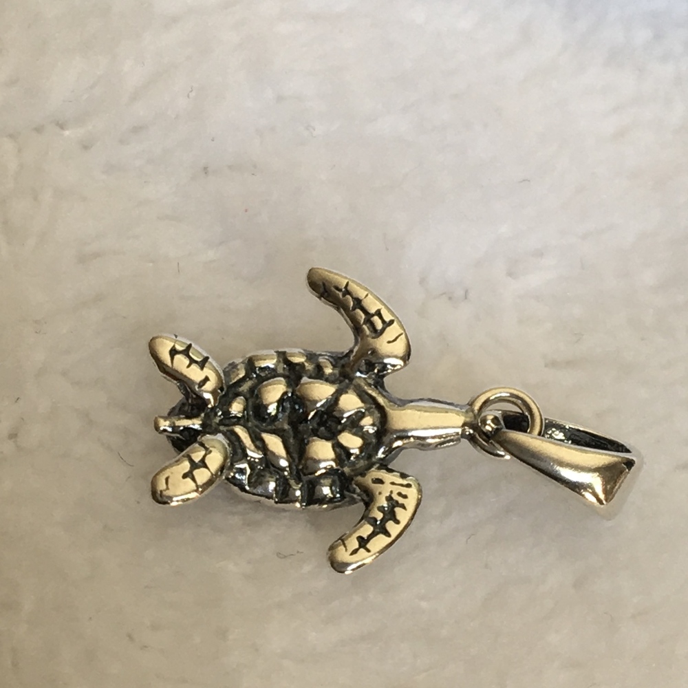 🐢Silver Turtle Pendant🐢 - Picture 2 of 5